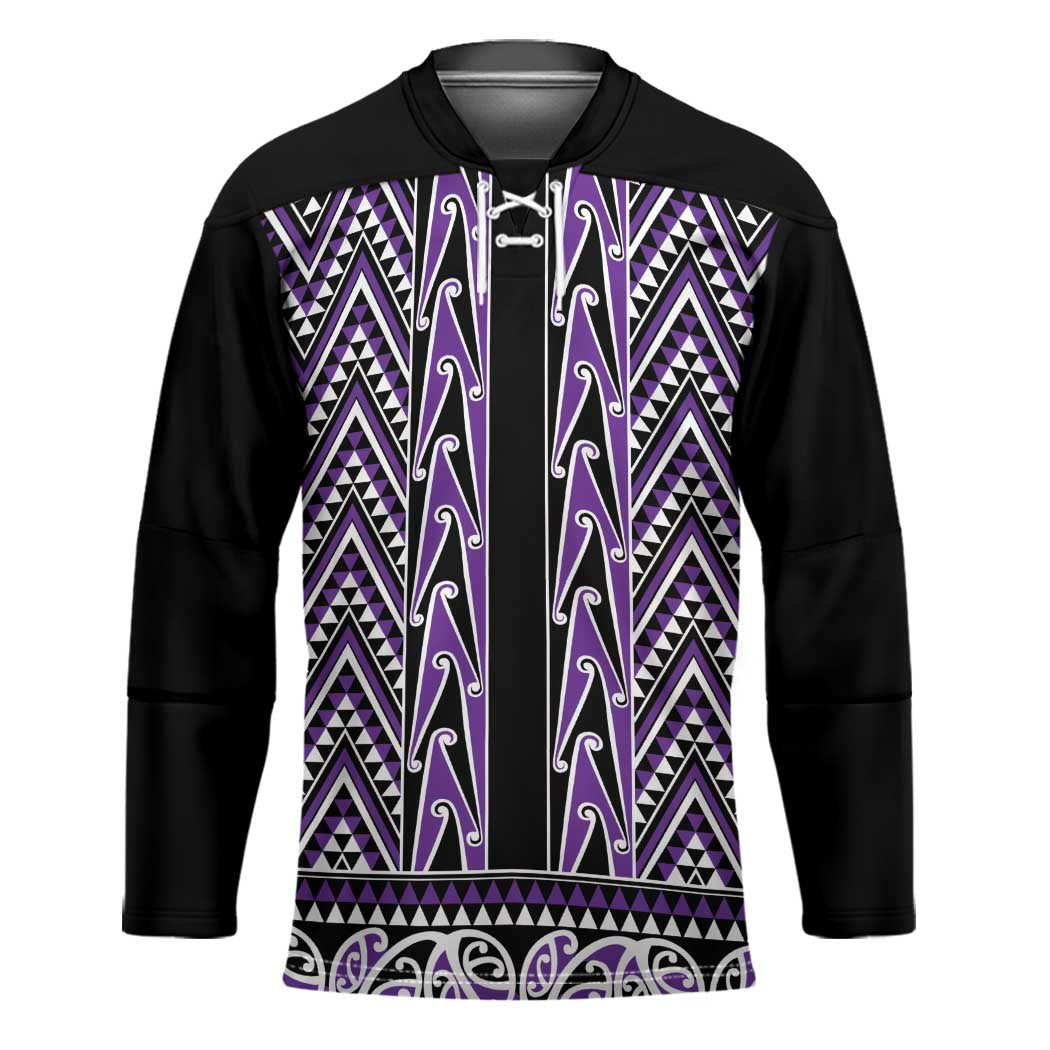 New Zealand Maori Niho Taniwha Hockey Jersey Waiporopo Mangopare and Puhoro Pattern - Aussie Hoodie