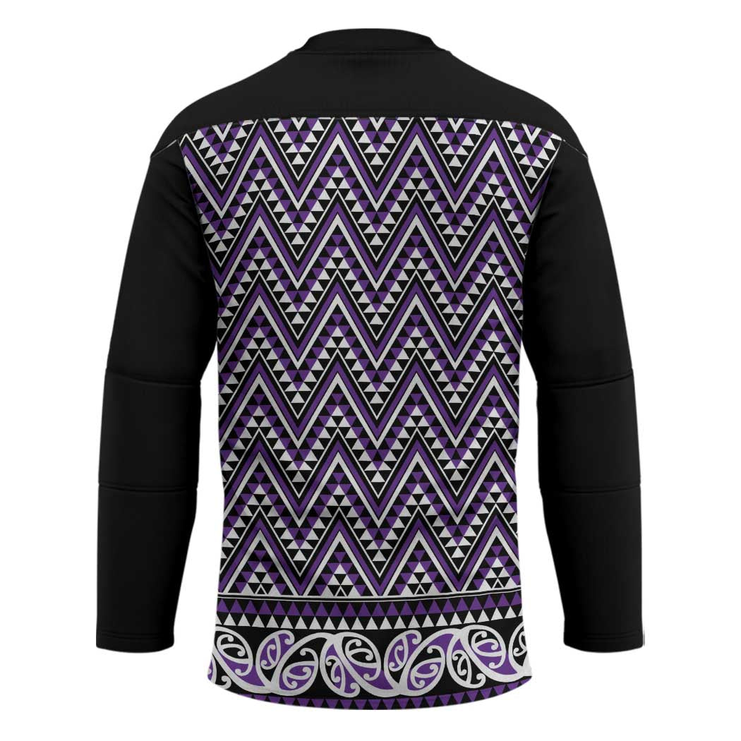 New Zealand Maori Niho Taniwha Hockey Jersey Waiporopo Mangopare and Puhoro Pattern - Aussie Hoodie