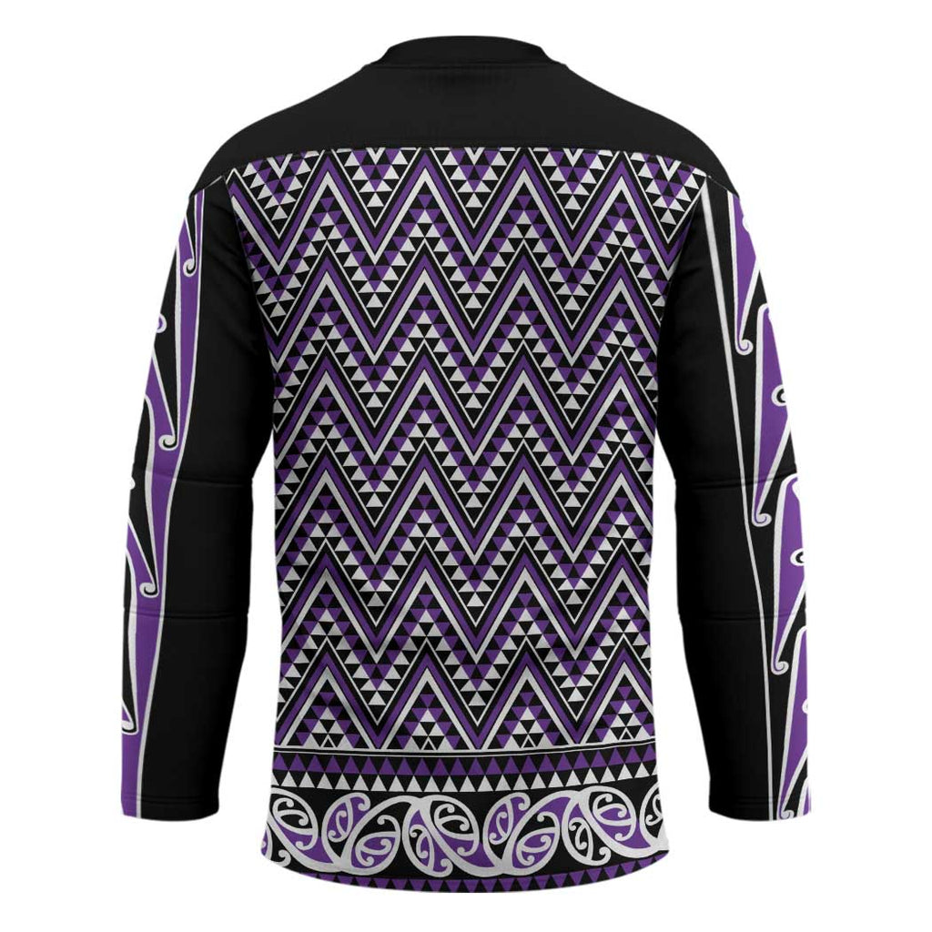 New Zealand Maori Niho Taniwha Hockey Jersey Waiporopo Mangopare and Puhoro Pattern - Aussie Hoodie