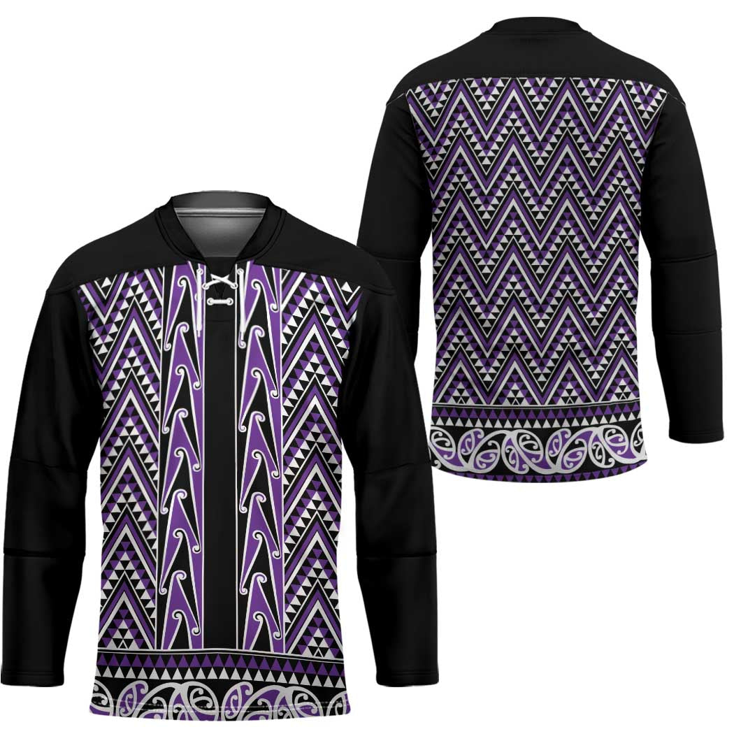 New Zealand Maori Niho Taniwha Hockey Jersey Waiporopo Mangopare and Puhoro Pattern - Aussie Hoodie
