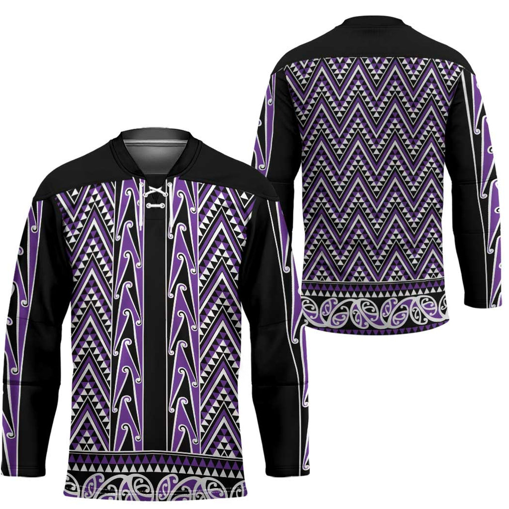New Zealand Maori Niho Taniwha Hockey Jersey Waiporopo Mangopare and Puhoro Pattern - Aussie Hoodie