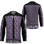 New Zealand Maori Niho Taniwha Hockey Jersey Waiporopo Mangopare and Puhoro Pattern - Aussie Hoodie
