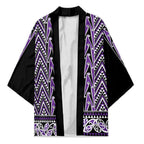 New Zealand Maori Niho Taniwha Kimono Waiporopo Mangopare and Puhoro Pattern - Aussie Hoodie
