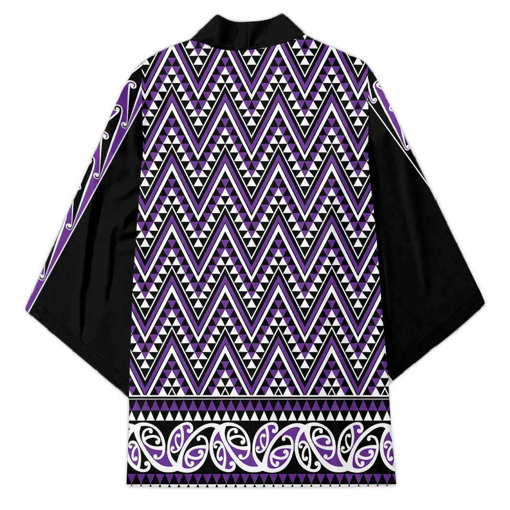 New Zealand Maori Niho Taniwha Kimono Waiporopo Mangopare and Puhoro Pattern - Aussie Hoodie