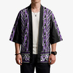 New Zealand Maori Niho Taniwha Kimono Waiporopo Mangopare and Puhoro Pattern - Aussie Hoodie