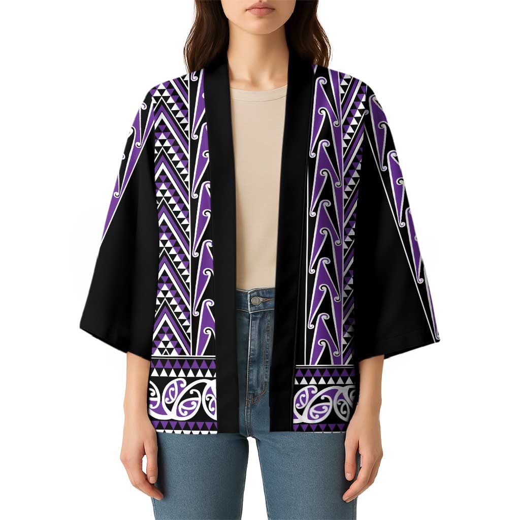 New Zealand Maori Niho Taniwha Kimono Waiporopo Mangopare and Puhoro Pattern - Aussie Hoodie