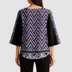 New Zealand Maori Niho Taniwha Kimono Sleeve Blouse Waiporopo Mangopare and Puhoro Pattern - Aussie Hoodie