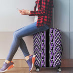 New Zealand Maori Niho Taniwha Luggage Cover Waiporopo Mangopare and Puhoro Pattern