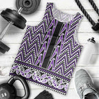 New Zealand Maori Niho Taniwha Men Tank Top Waiporopo Mangopare and Puhoro Pattern