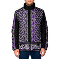 New Zealand Maori Niho Taniwha Padded Jacket Waiporopo Mangopare and Puhoro Pattern - Aussie Hoodie