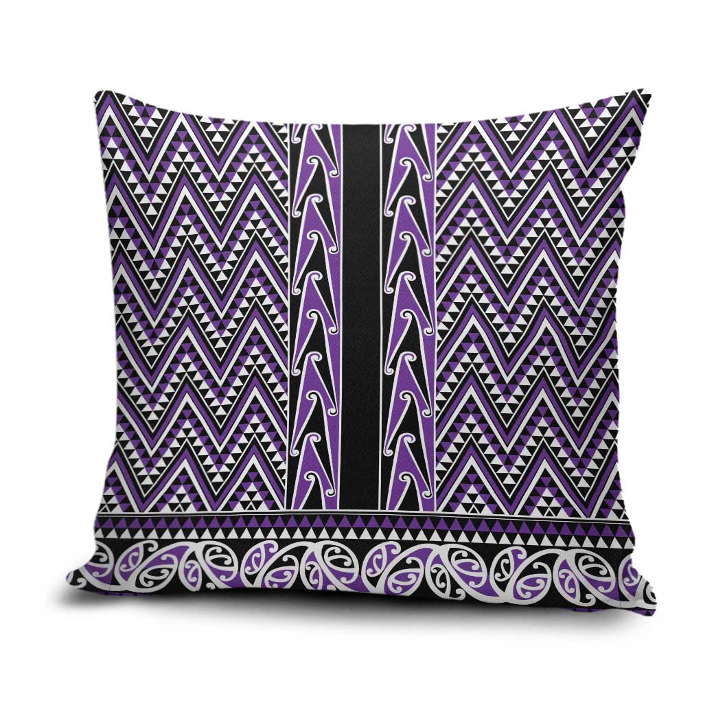New Zealand Maori Niho Taniwha Pillow Cover Waiporopo Mangopare and Puhoro Pattern - Aussie Hoodie