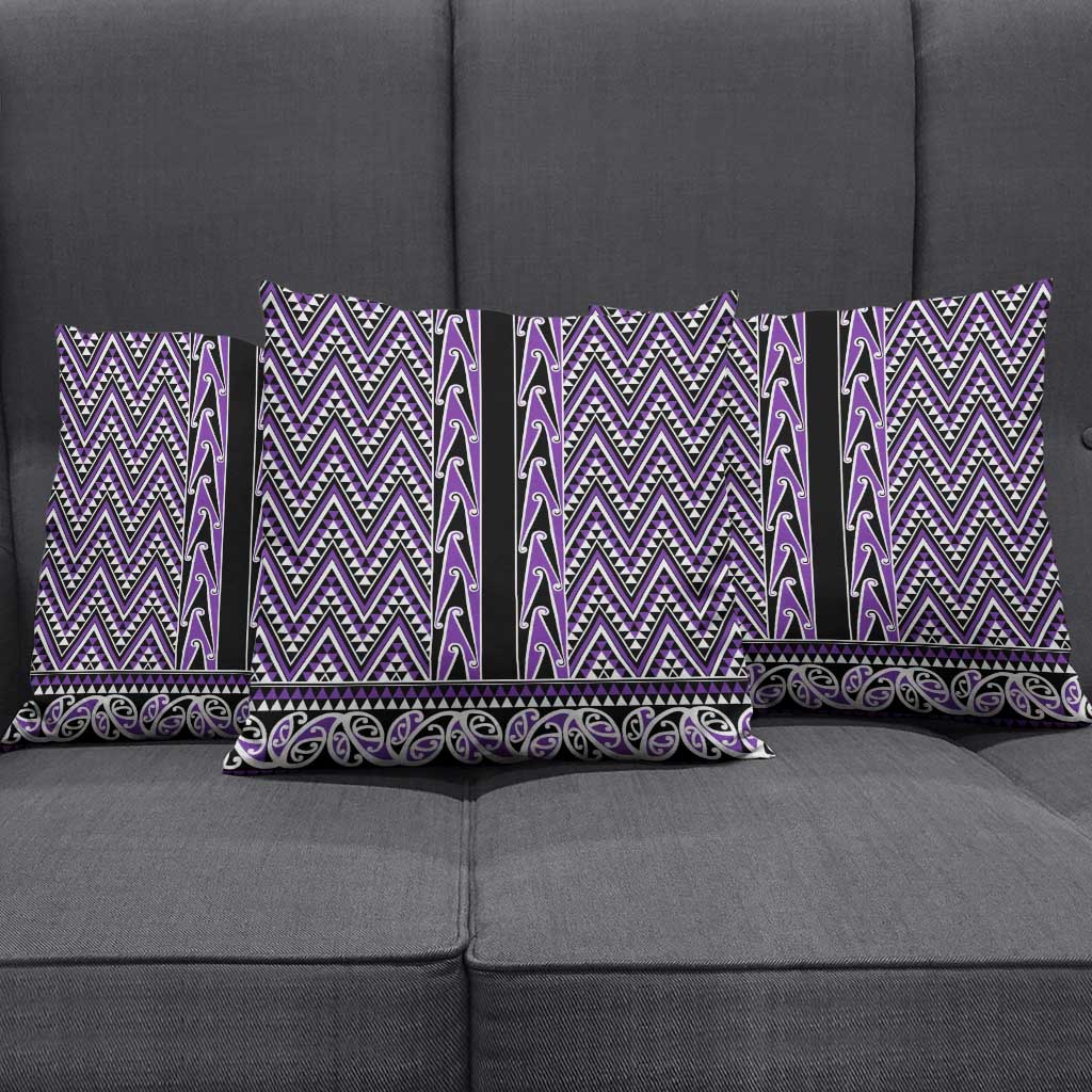 New Zealand Maori Niho Taniwha Pillow Cover Waiporopo Mangopare and Puhoro Pattern - Aussie Hoodie