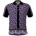 New Zealand Maori Niho Taniwha Polo Shirt Waiporopo Mangopare and Puhoro Pattern
