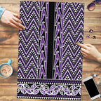 New Zealand Maori Niho Taniwha Puzzle Waiporopo Mangopare and Puhoro Pattern - Aussie Hoodie