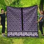 New Zealand Maori Niho Taniwha Quilt Waiporopo Mangopare and Puhoro Pattern