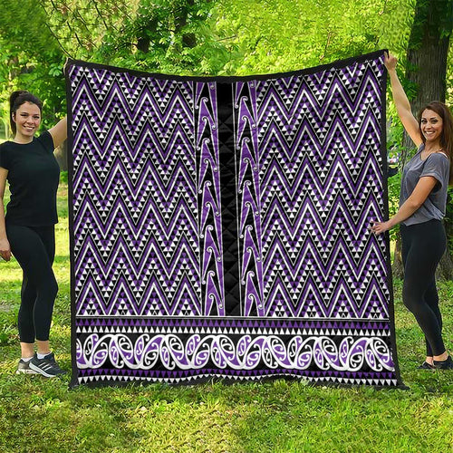 New Zealand Maori Niho Taniwha Quilt Waiporopo Mangopare and Puhoro Pattern