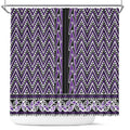 New Zealand Maori Niho Taniwha Shower Curtain Waiporopo Mangopare and Puhoro Pattern