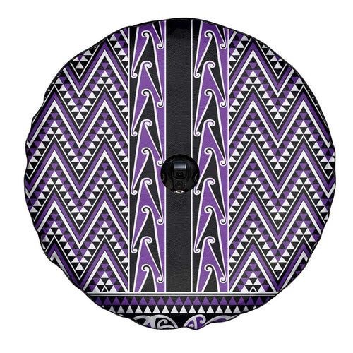 New Zealand Maori Niho Taniwha Spare Tire Cover Waiporopo Mangopare and Puhoro Pattern