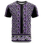 New Zealand Maori Niho Taniwha T Shirt Waiporopo Mangopare and Puhoro Pattern