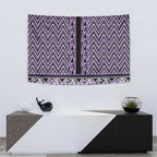 New Zealand Maori Niho Taniwha Tapestry Waiporopo Mangopare and Puhoro Pattern