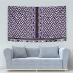 New Zealand Maori Niho Taniwha Tapestry Waiporopo Mangopare and Puhoro Pattern