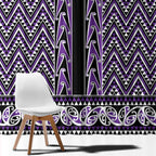 New Zealand Maori Niho Taniwha Window Curtain Waiporopo Mangopare and Puhoro Pattern