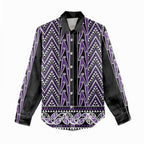 New Zealand Maori Niho Taniwha Women Casual Shirt Waiporopo Mangopare and Puhoro Pattern