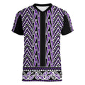 New Zealand Maori Niho Taniwha Women V-Neck T-Shirt Waiporopo Mangopare and Puhoro Pattern