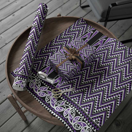 New Zealand Maori Niho Taniwha Wrapping Paper Waiporopo Mangopare and Puhoro Pattern - Aussie Hoodie