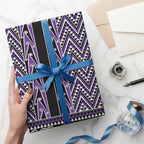New Zealand Maori Niho Taniwha Wrapping Paper Waiporopo Mangopare and Puhoro Pattern - Aussie Hoodie
