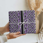 New Zealand Maori Niho Taniwha Wrapping Paper Waiporopo Mangopare and Puhoro Pattern - Aussie Hoodie