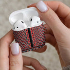 New Zealand Maori Niho Taniwha AirPods Case Whero Mangopare and Puhoro Pattern - Aussie Hoodie