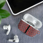 New Zealand Maori Niho Taniwha AirPods Case Whero Mangopare and Puhoro Pattern - Aussie Hoodie