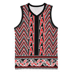 New Zealand Maori Niho Taniwha Basketball Jersey Whero Mangopare and Puhoro Pattern - Aussie Hoodie