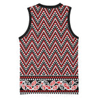 New Zealand Maori Niho Taniwha Basketball Jersey Whero Mangopare and Puhoro Pattern - Aussie Hoodie