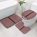 New Zealand Maori Niho Taniwha Bathroom Set Whero Mangopare and Puhoro Pattern - Aussie Hoodie