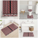 New Zealand Maori Niho Taniwha Bathroom Set Whero Mangopare and Puhoro Pattern - Aussie Hoodie
