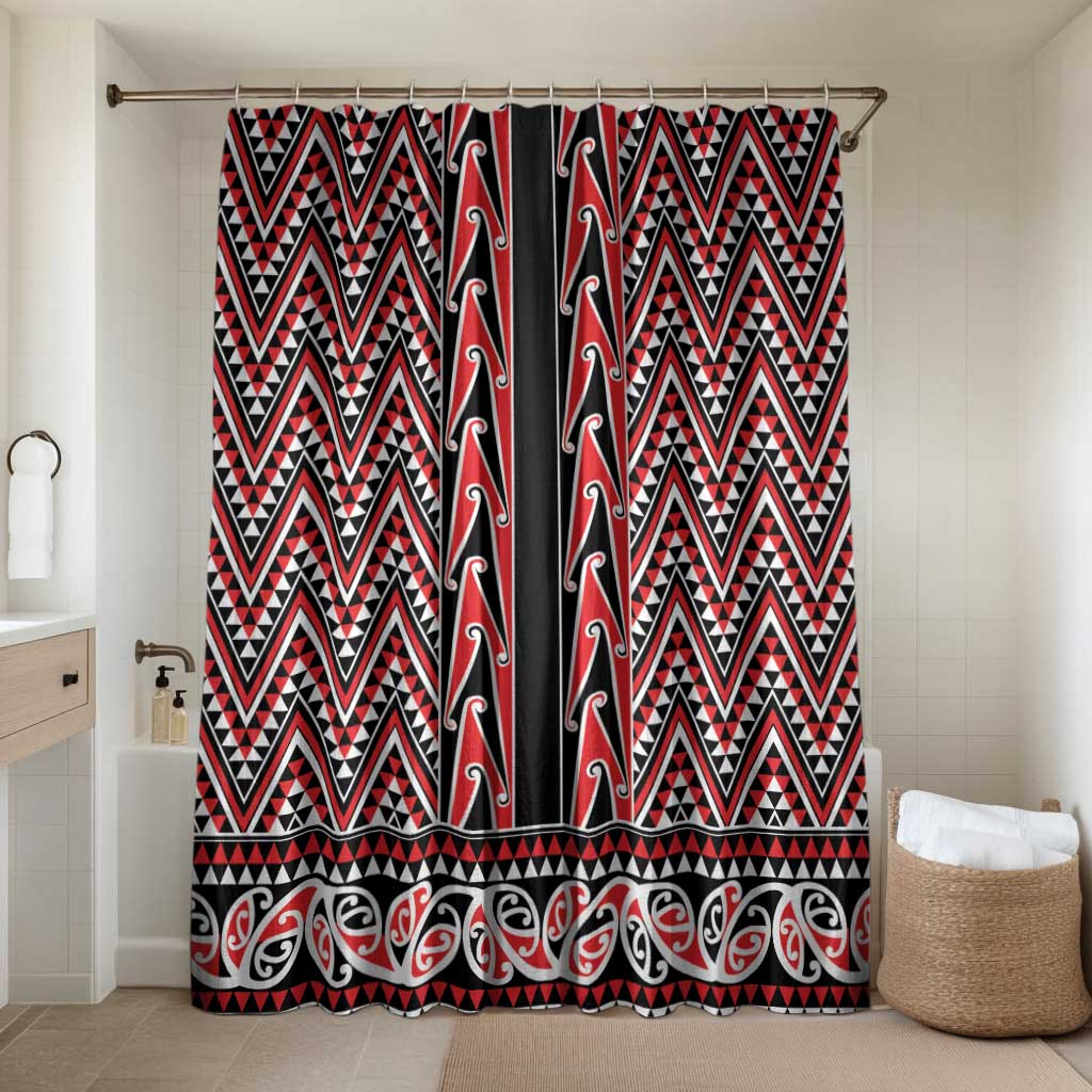 New Zealand Maori Niho Taniwha Bathroom Set Whero Mangopare and Puhoro Pattern - Aussie Hoodie