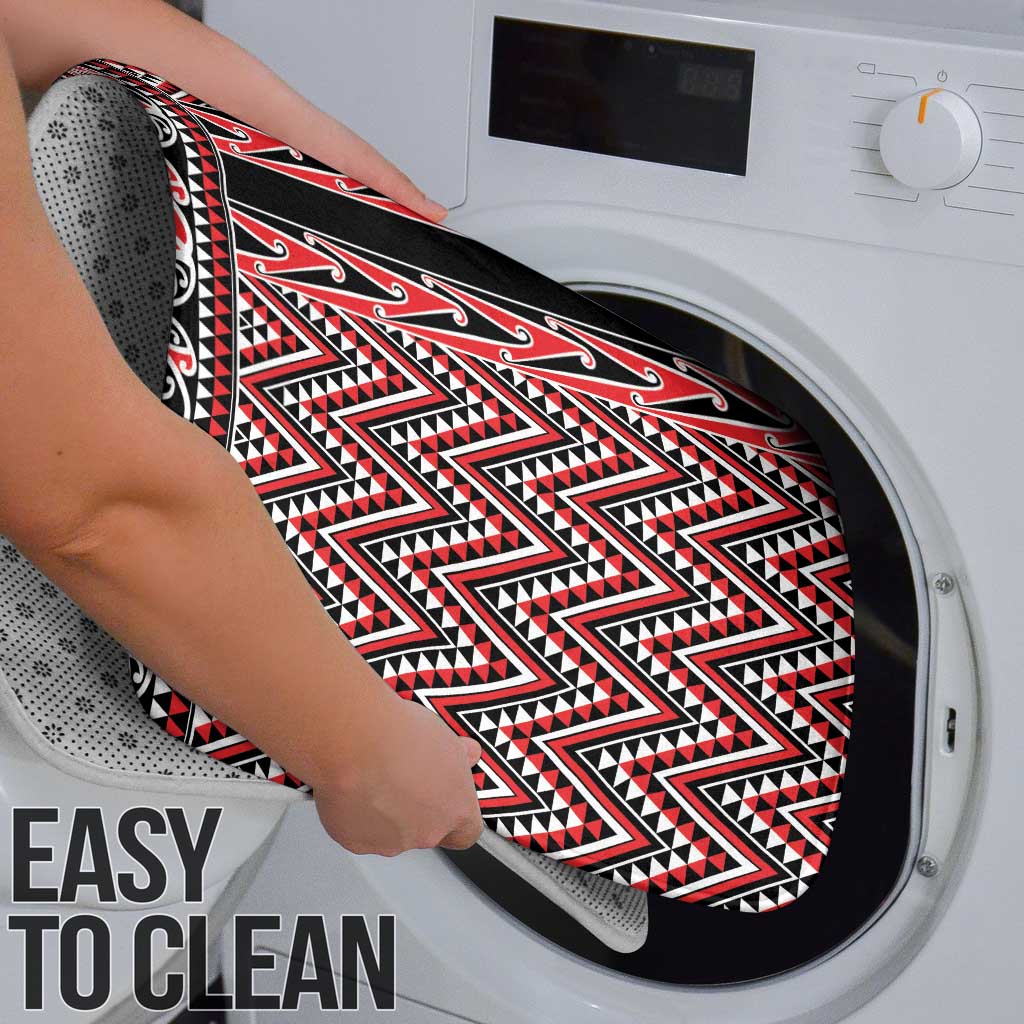New Zealand Maori Niho Taniwha Bathroom Set Whero Mangopare and Puhoro Pattern - Aussie Hoodie