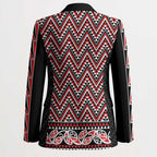 New Zealand Maori Niho Taniwha Blazer Whero Mangopare and Puhoro Pattern - Aussie Hoodie