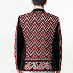 New Zealand Maori Niho Taniwha Blazer Whero Mangopare and Puhoro Pattern - Aussie Hoodie