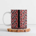 New Zealand Maori Niho Taniwha Ceramic Mug Whero Mangopare and Puhoro Pattern - Aussie Hoodie