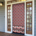 New Zealand Maori Niho Taniwha Door Cover Whero Mangopare and Puhoro Pattern - Aussie Hoodie