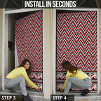 New Zealand Maori Niho Taniwha Door Cover Whero Mangopare and Puhoro Pattern - Aussie Hoodie