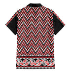 New Zealand Maori Niho Taniwha Family Matching Mermaid Dress and Hawaiian Shirt Whero Mangopare and Puhoro Pattern