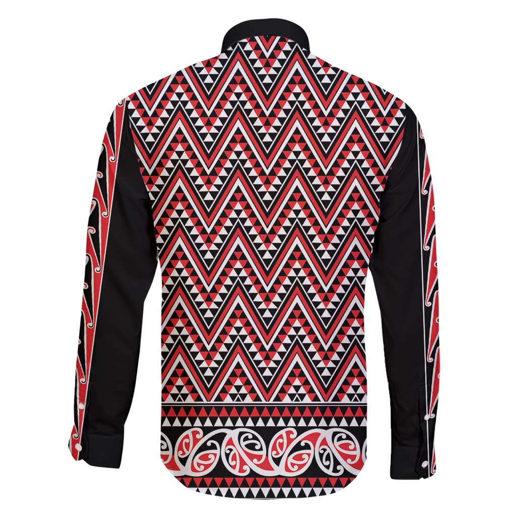 New Zealand Maori Niho Taniwha Family Matching Puletasi and Hawaiian Shirt Whero Mangopare and Puhoro Pattern