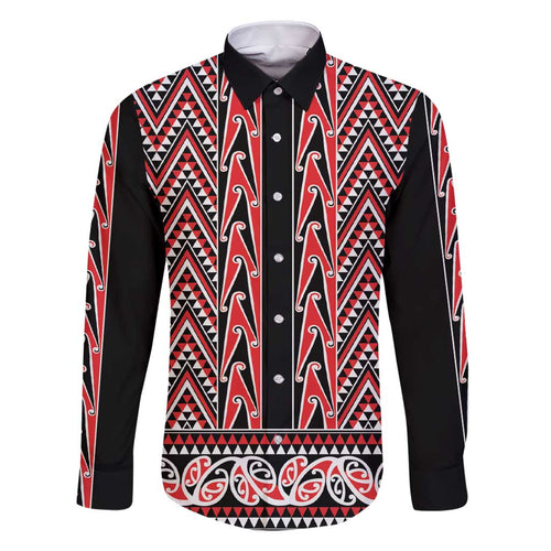 New Zealand Maori Niho Taniwha Family Matching Short Sleeve Bodycon Dress and Hawaiian Shirt Whero Mangopare and Puhoro Pattern