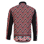 New Zealand Maori Niho Taniwha Family Matching Short Sleeve Bodycon Dress and Hawaiian Shirt Whero Mangopare and Puhoro Pattern
