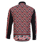 New Zealand Maori Niho Taniwha Family Matching Tank Maxi Dress and Hawaiian Shirt Whero Mangopare and Puhoro Pattern