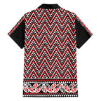 New Zealand Maori Niho Taniwha Hawaiian Shirt Whero Mangopare and Puhoro Pattern